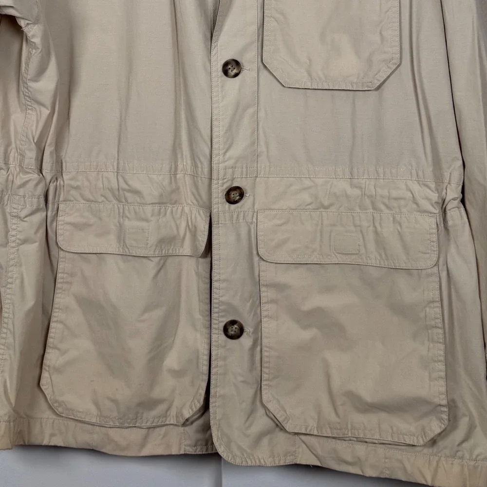 Banana Republic Adventure Outfitters Mens Safari Field Jacket Tan Large Vintage